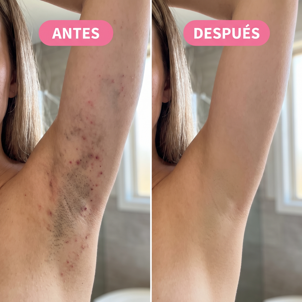 Antes y después - axila